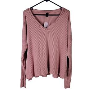 Wild Fable Long Sleeve Blouse, Pink, Size XS, NWT